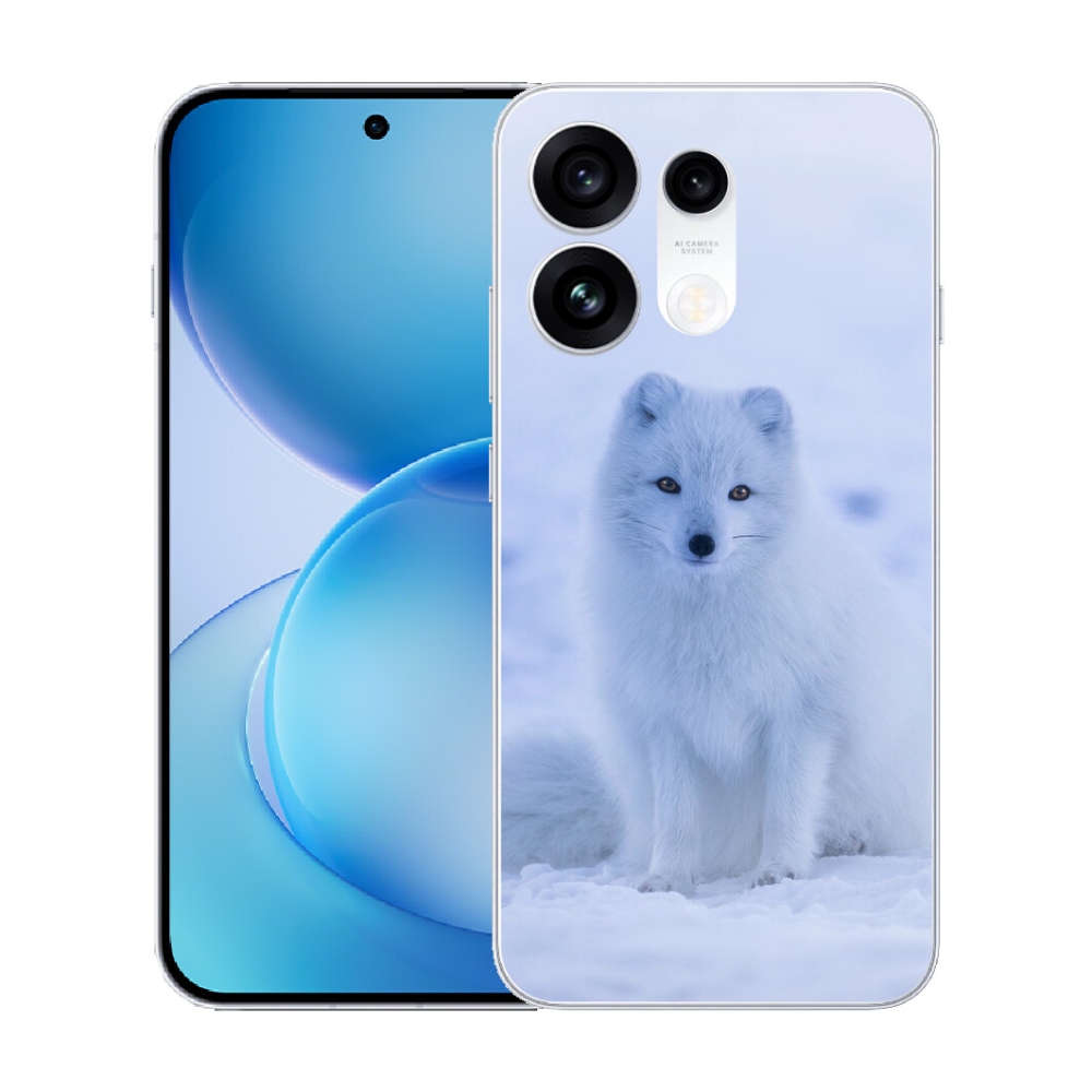 Gélový kryt mmCase na Oppo Reno 16 Pro 5G - polárna líška