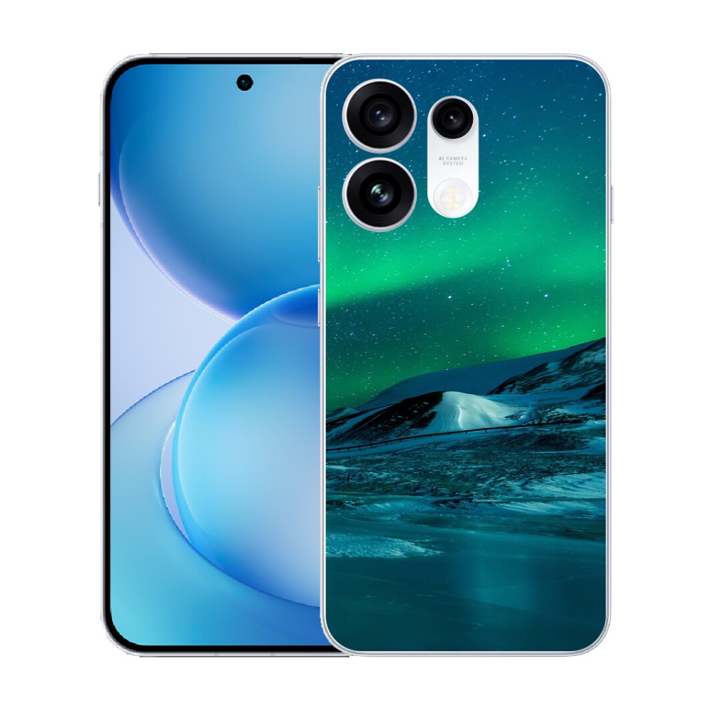 Gélový kryt mmCase na Oppo Reno 16 Pro 5G - polárna žiara