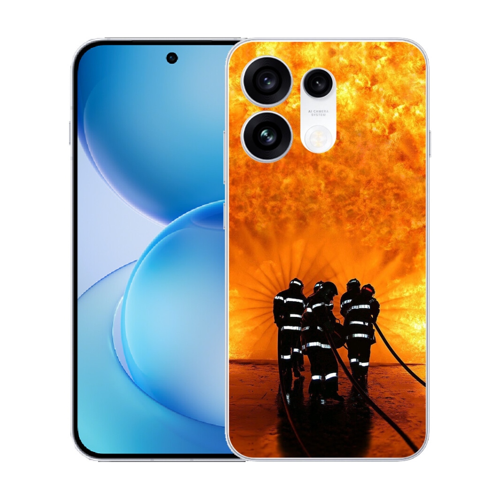 Gélový kryt mmCase na Oppo Reno 16 Pro 5G - požiar
