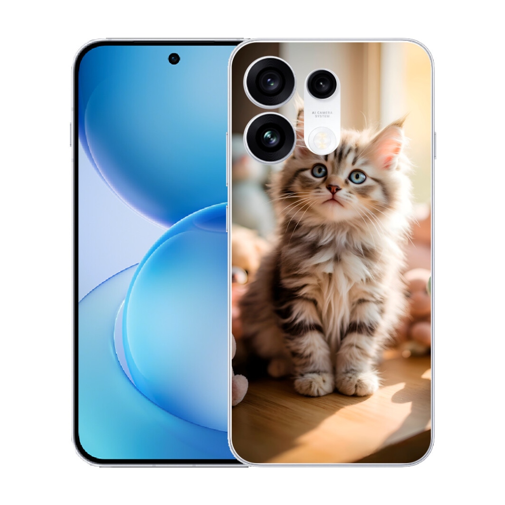 Gélový kryt mmCase na Oppo Reno 16 Pro 5G - roztomilé mačiatko 10