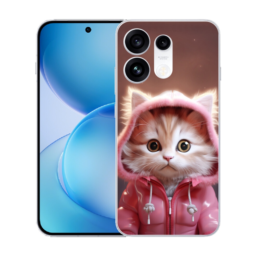 Gélový kryt mmCase na Oppo Reno 16 Pro 5G - roztomilé mačiatko 3