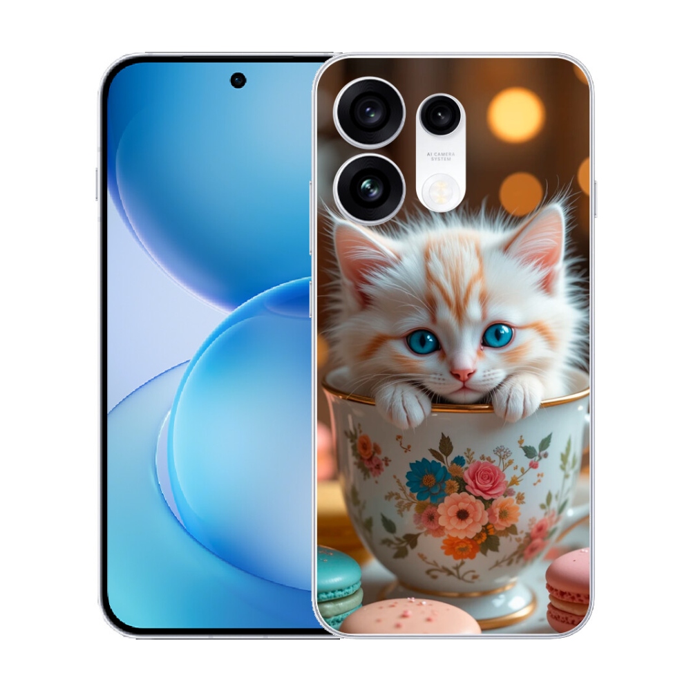 Gélový kryt mmCase na Oppo Reno 16 Pro 5G - roztomilé mačiatko 6