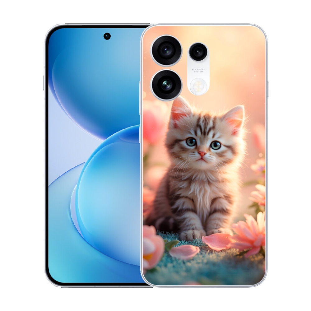 Gélový kryt mmCase na Oppo Reno 16 Pro 5G - roztomilé mačiatko 8