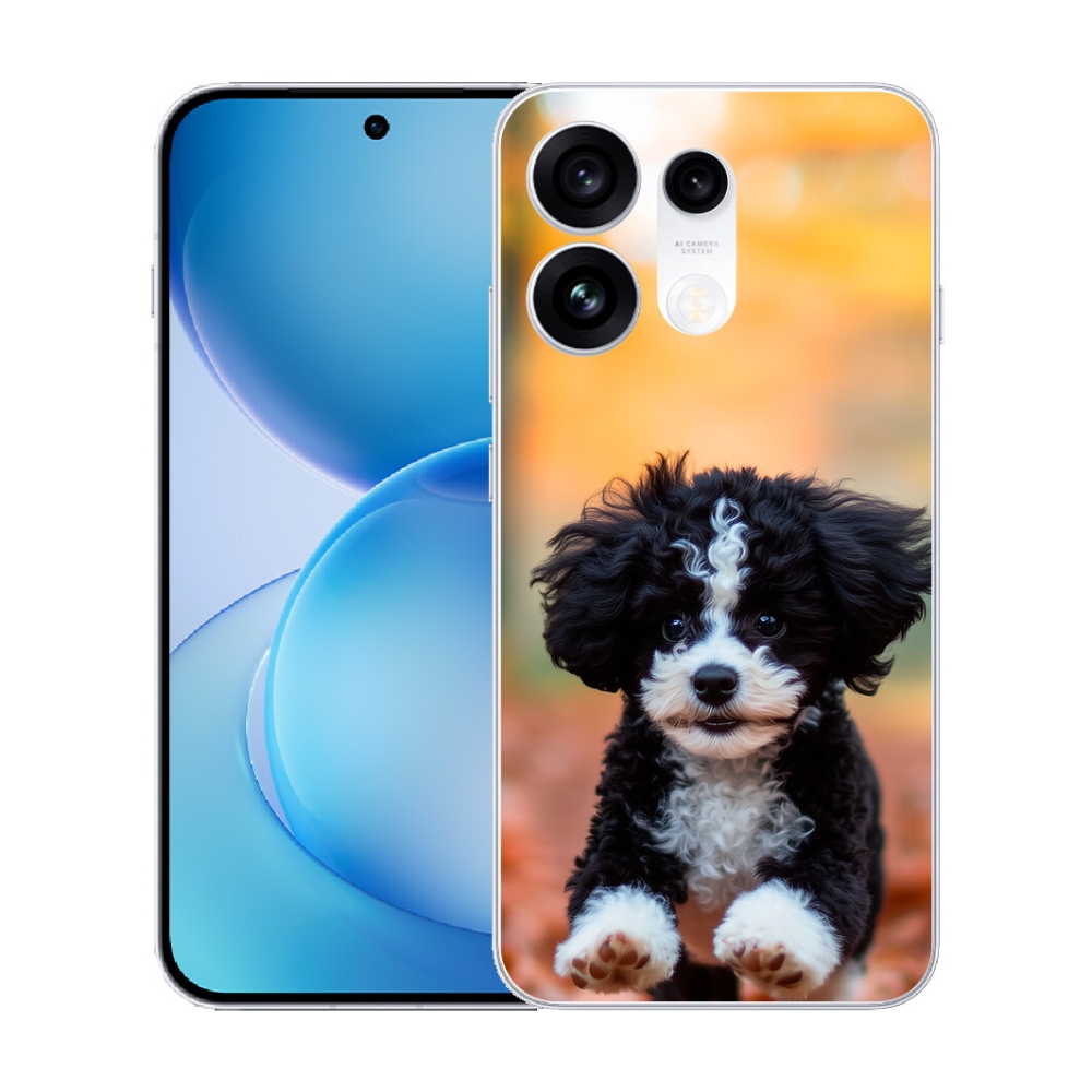 Gélový kryt mmCase na Oppo Reno 16 Pro 5G - roztomilé šteňa 2