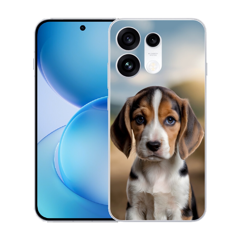 Gélový kryt mmCase na Oppo Reno 16 Pro 5G - roztomilý bígl