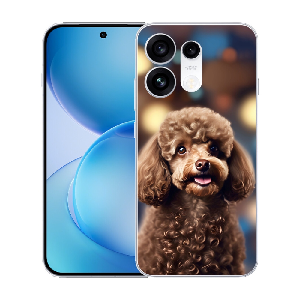 Gélový kryt mmCase na Oppo Reno 16 Pro 5G - roztomilý pudel