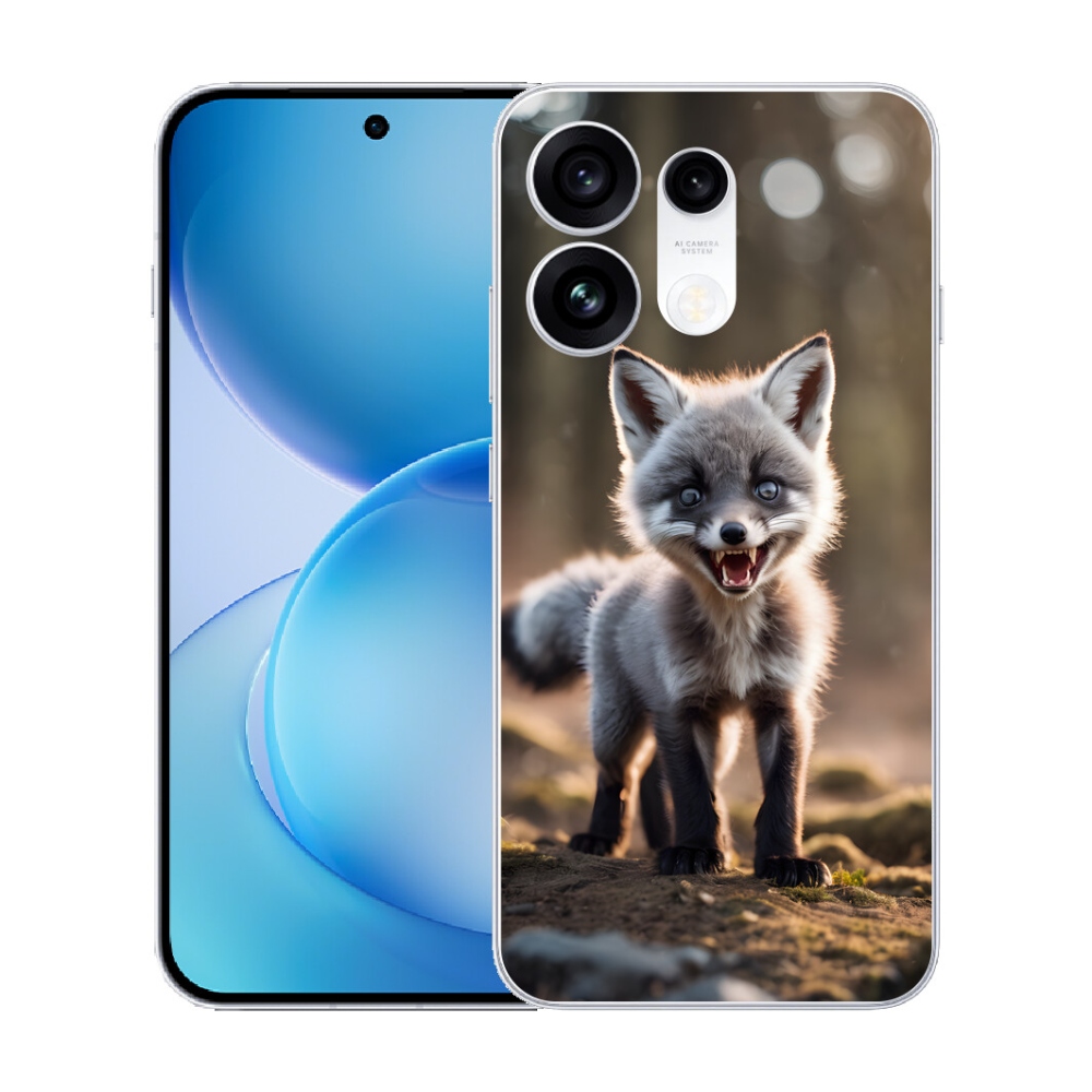 Gélový kryt mmCase na Oppo Reno 16 Pro 5G - rozzúrená líška