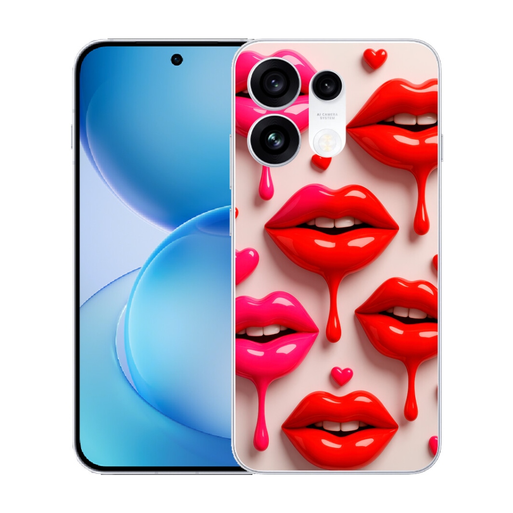 Gélový kryt mmCase na Oppo Reno 16 Pro 5G - pery 2