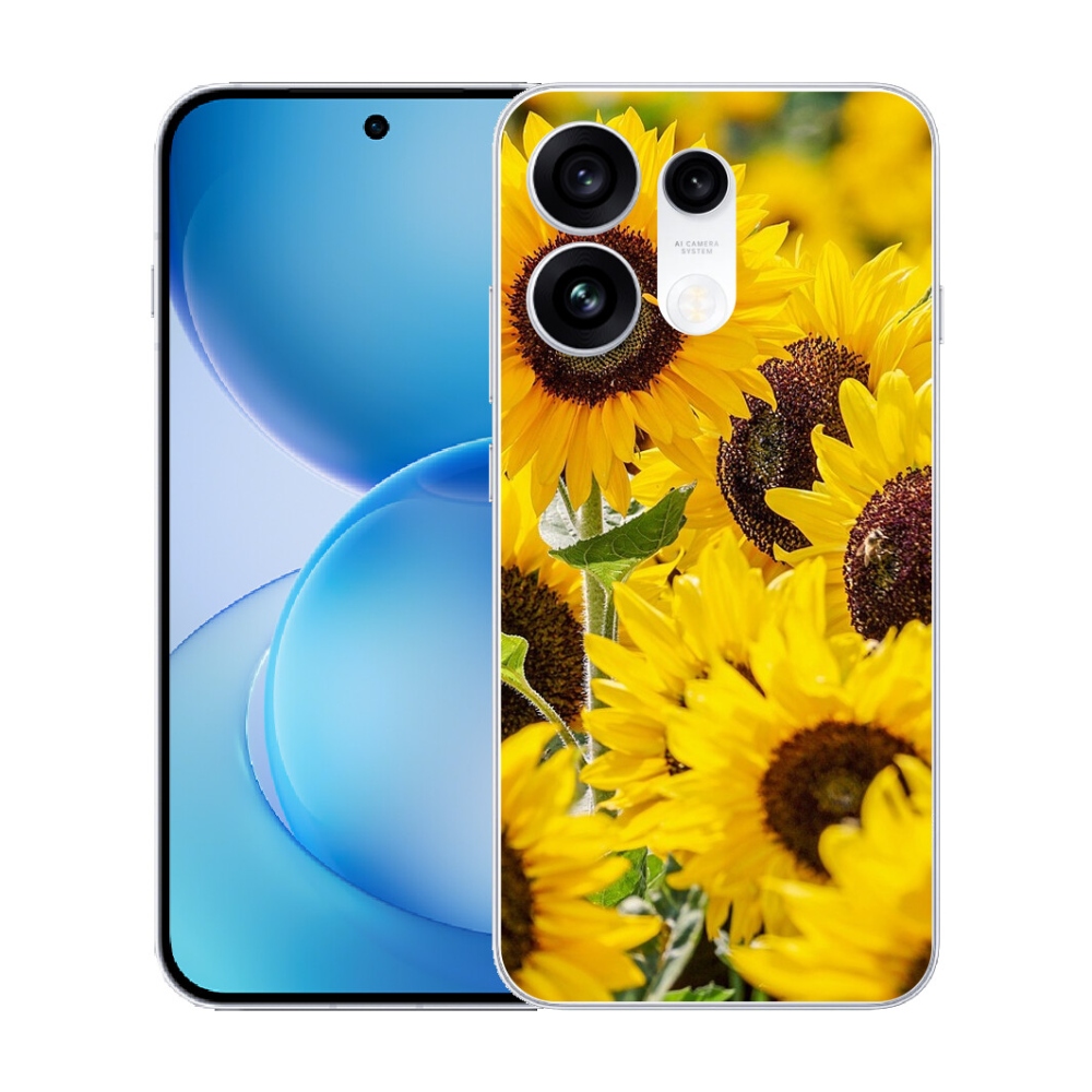 Gélový kryt mmCase na Oppo Reno 16 Pro 5G - slnečnica