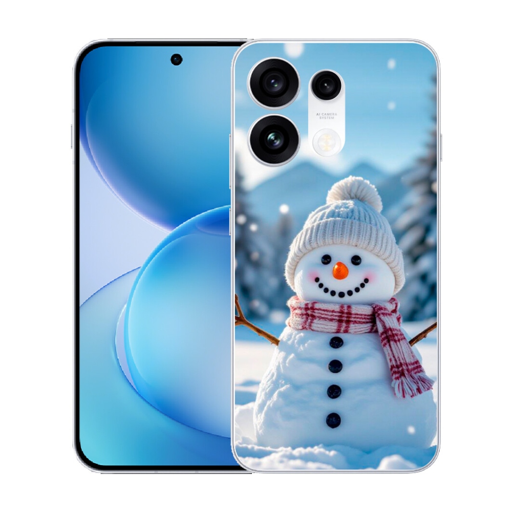 Gélový kryt mmCase na Oppo Reno 16 Pro 5G - snehuliak 3