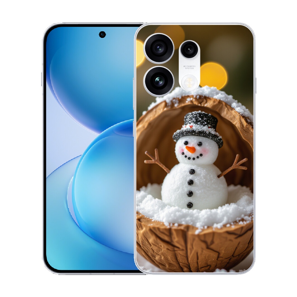 Gélový kryt mmCase na Oppo Reno 16 Pro 5G - snehuliak 4