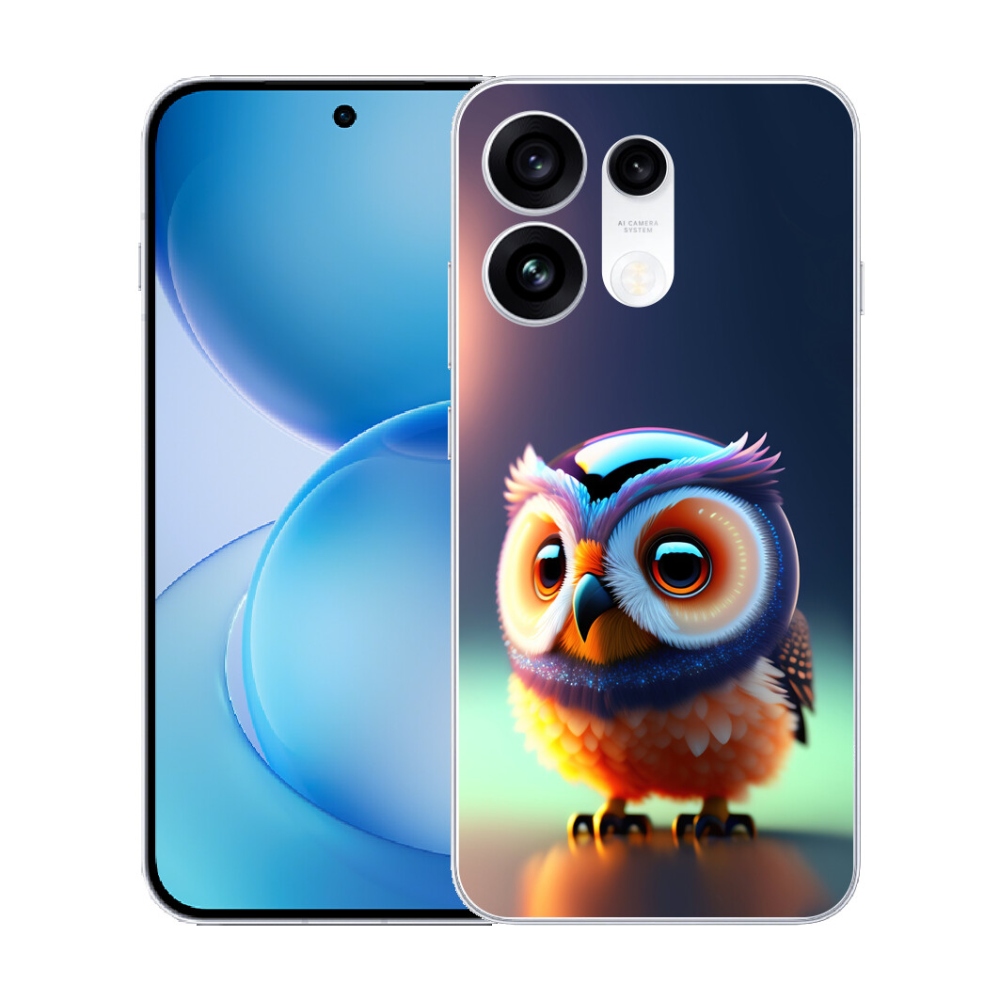 Gélový kryt mmCase na Oppo Reno 16 Pro 5G - sovička