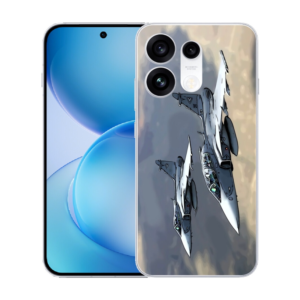 Gélový kryt mmCase na Oppo Reno 16 Pro 5G - stíhačky