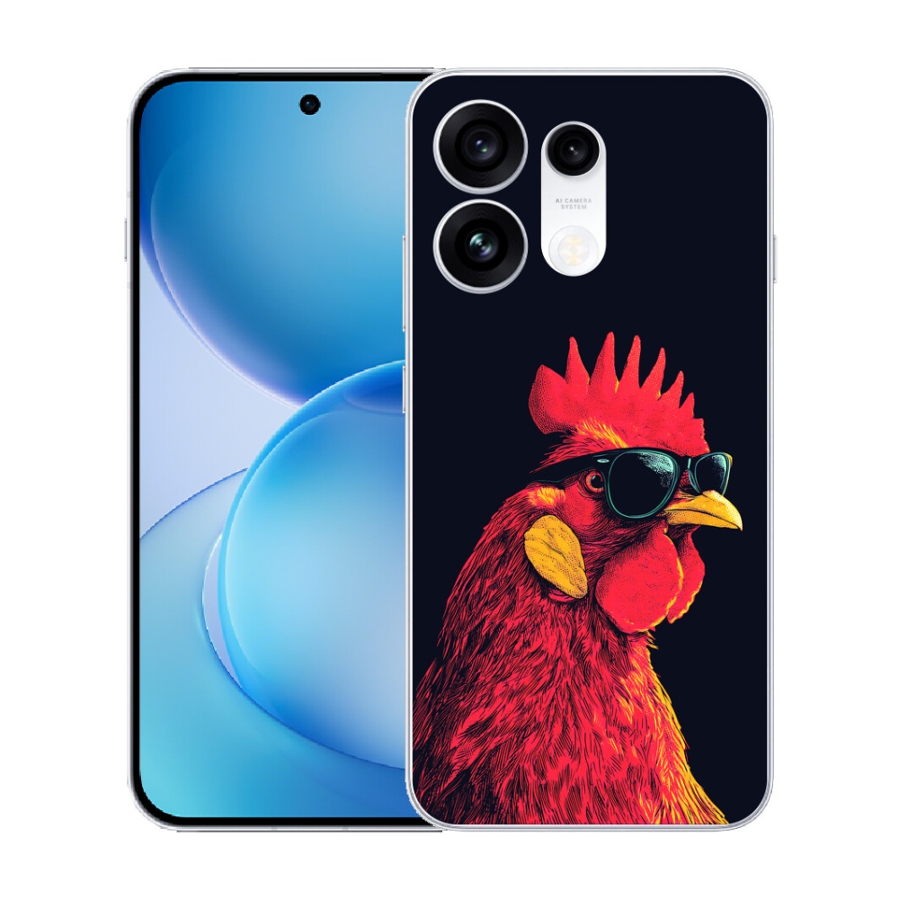 Gélový kryt mmCase na Oppo Reno 16 Pro 5G - štýlový kohút