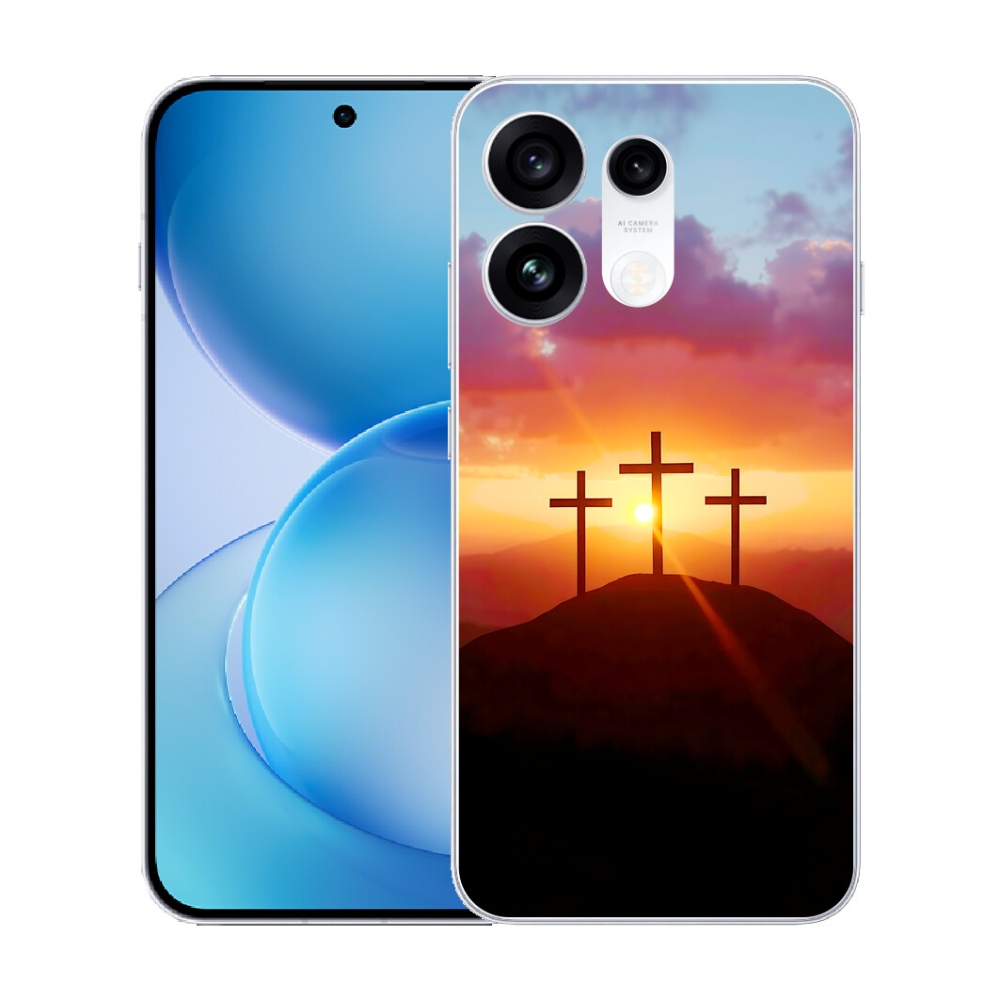 Gélový kryt mmCase na Oppo Reno 16 Pro 5G - tri kríža
