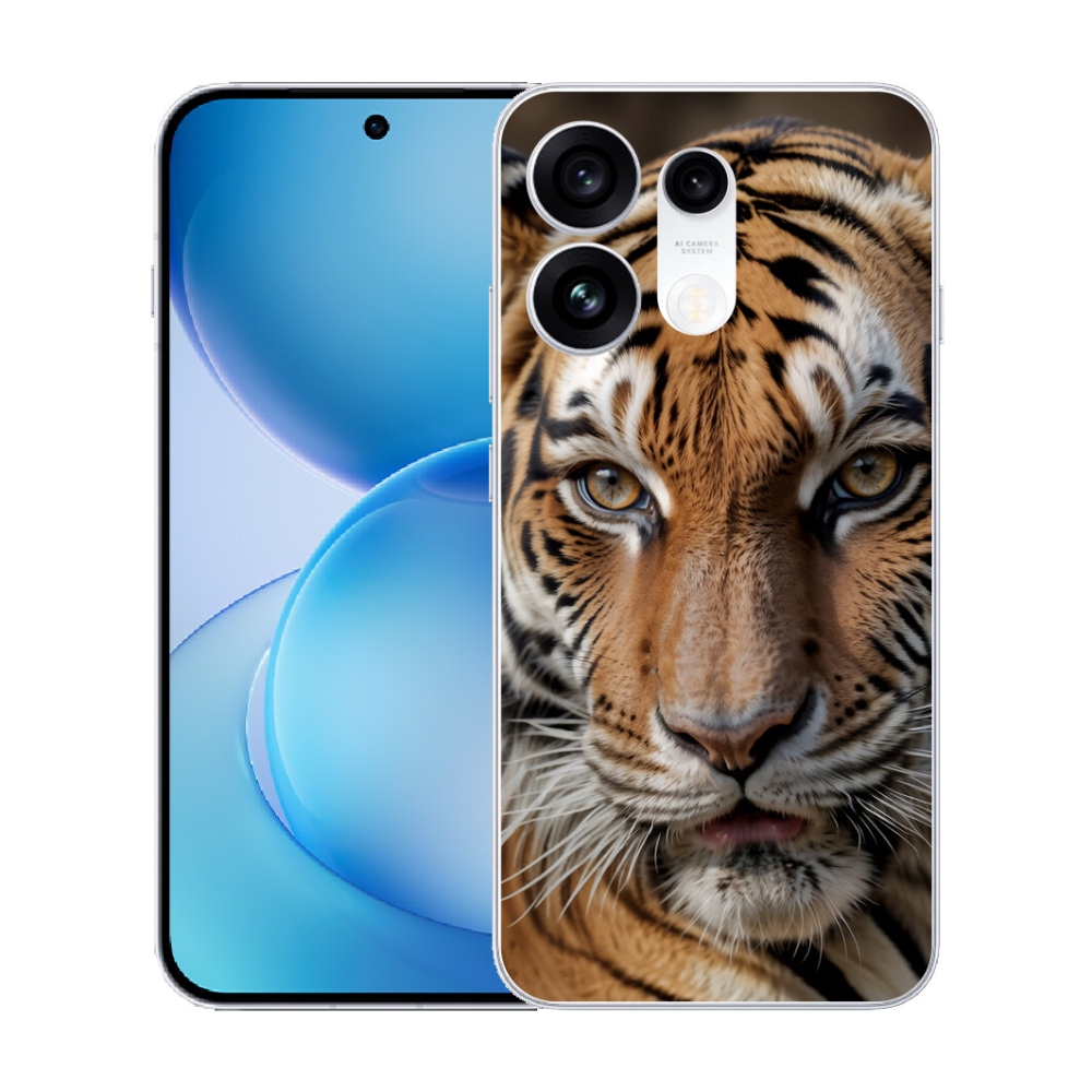 Gélový kryt mmCase na Oppo Reno 16 Pro 5G - tigrie pohľad