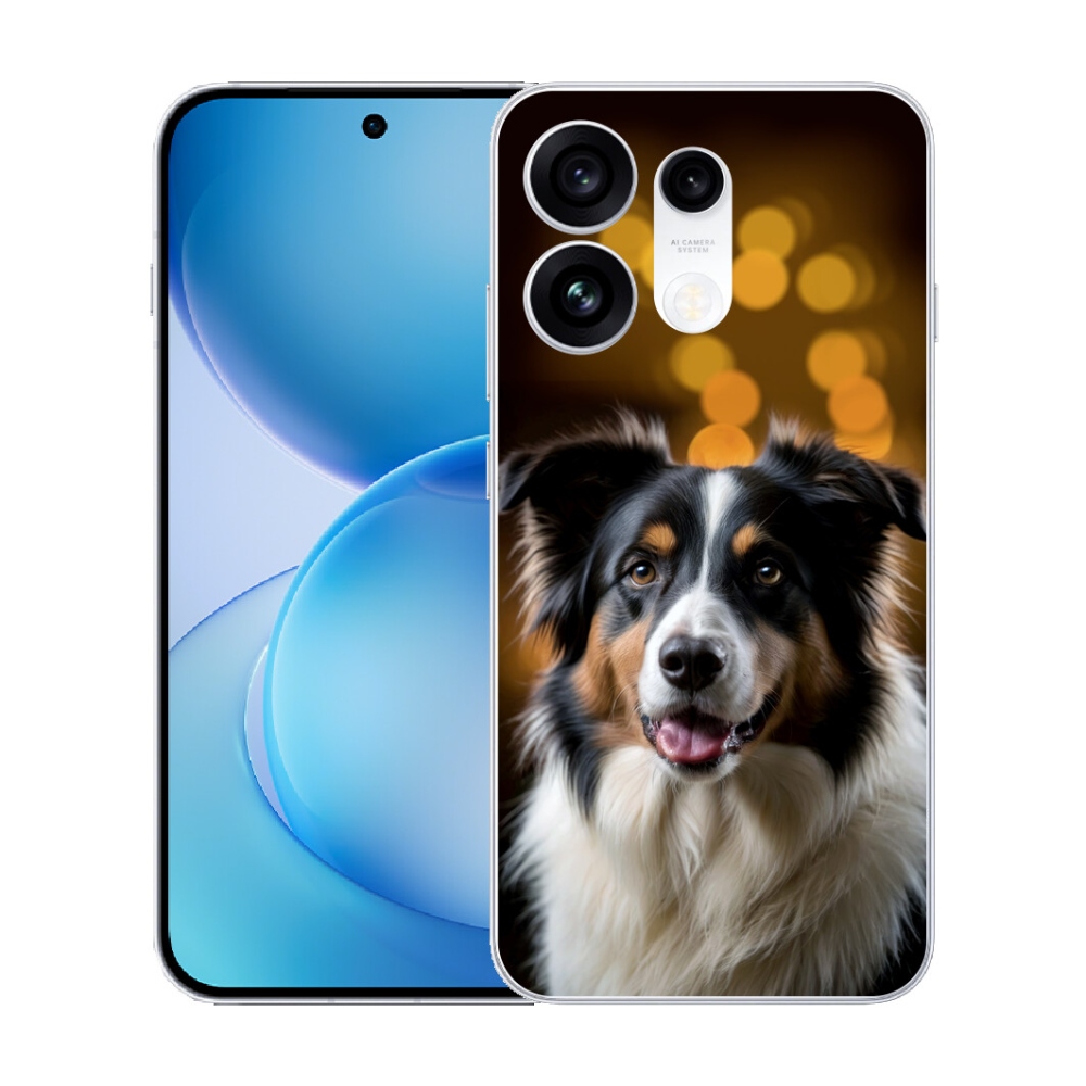 Gélový kryt mmCase na Oppo Reno 16 Pro 5G - usmievavý austrálsky ovčiak
