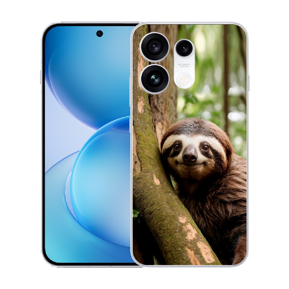 Gélový kryt mmCase na Oppo Reno 16 Pro 5G - usmievavý leňochod