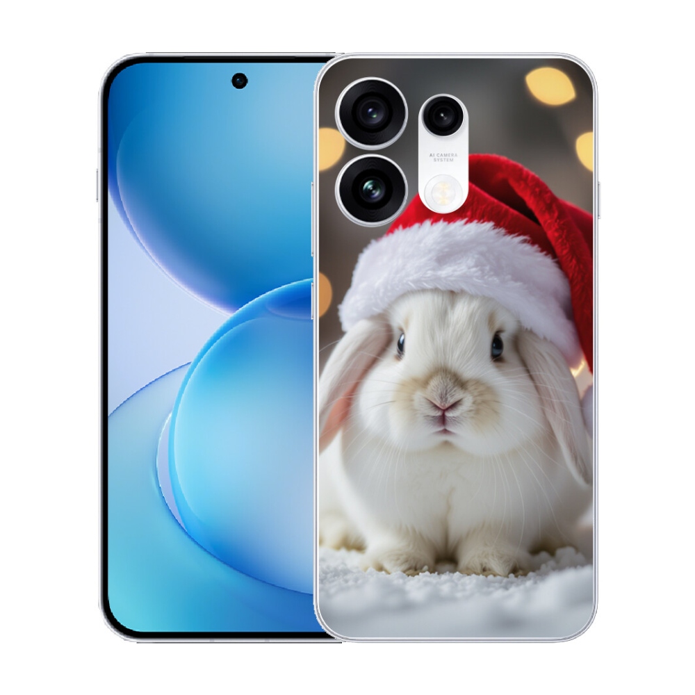 Gélový kryt mmCase na Oppo Reno 16 Pro 5G - vianočný králik