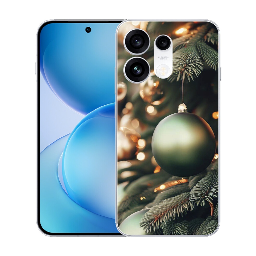 Gélový kryt mmCase na Oppo Reno 16 Pro 5G - vianočné ozdoby 1