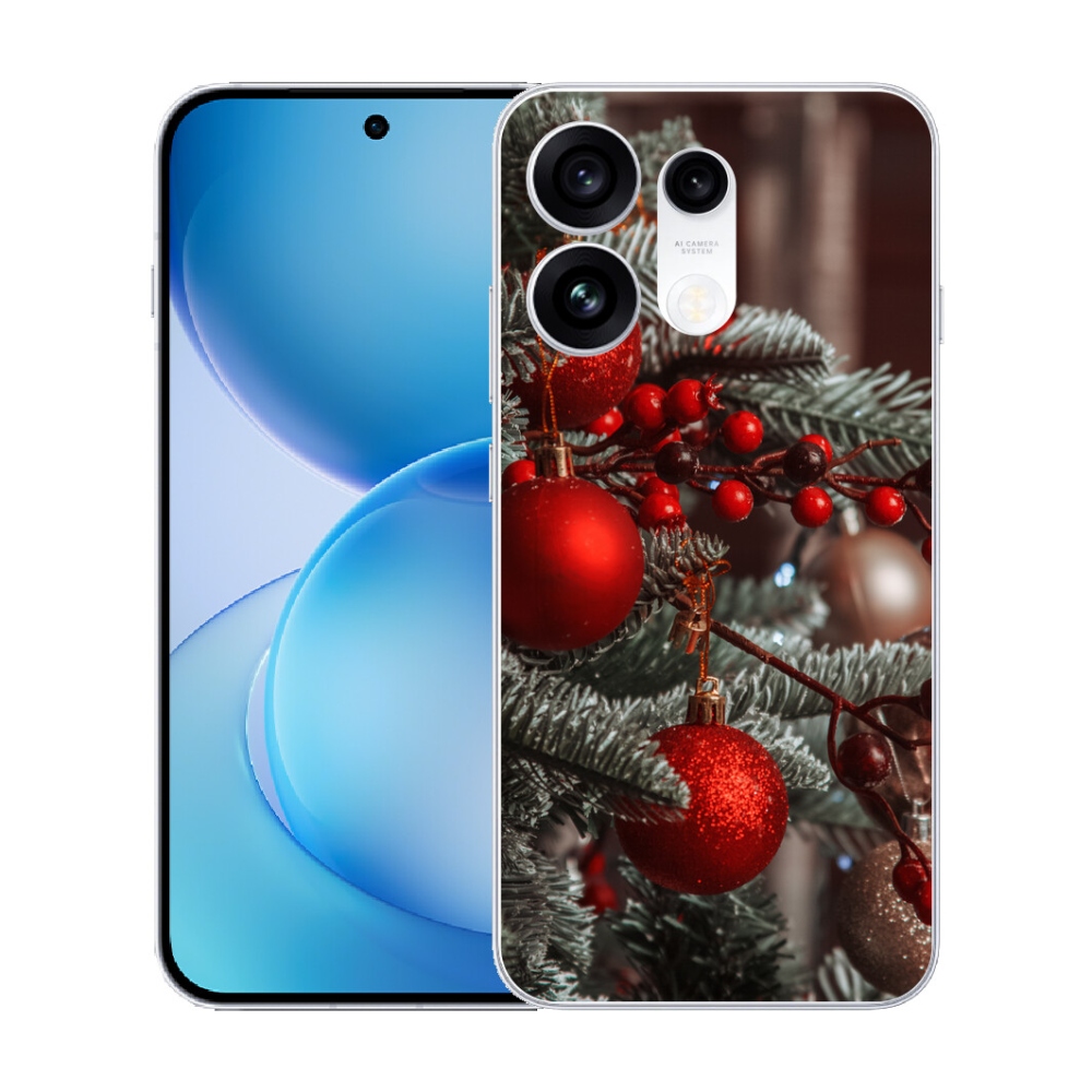 Gélový kryt mmCase na Oppo Reno 16 Pro 5G - vianočné ozdoby 2