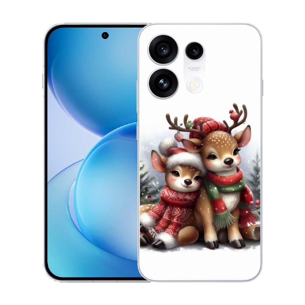 Gélový kryt mmCase na Oppo Reno 16 Pro 5G - vianočné soby