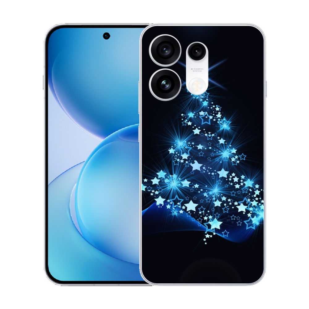 Gélový kryt mmCase na Oppo Reno 16 Pro 5G - vianočný stromček