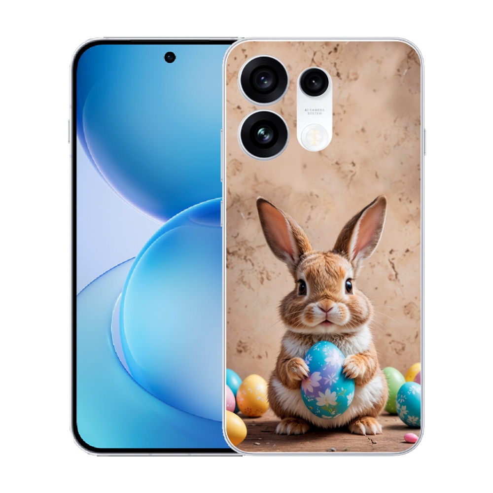 Gélový kryt mmCase na Oppo Reno 16 Pro 5G - veľkonočný zajačik