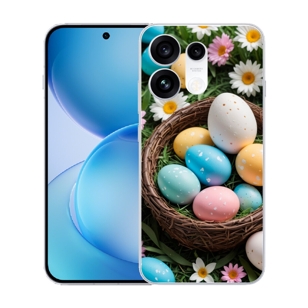 Gélový kryt mmCase na Oppo Reno 16 Pro 5G - veľkonočné vajíčka 2