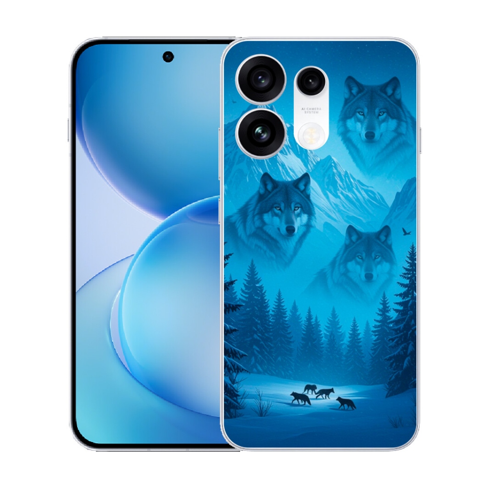 Gélový kryt mmCase na Oppo Reno 16 Pro 5G - vlčia svorka