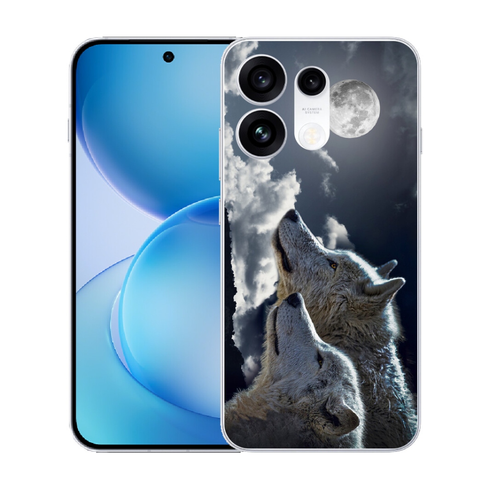 Gélový kryt mmCase na Oppo Reno 16 Pro 5G - vlci