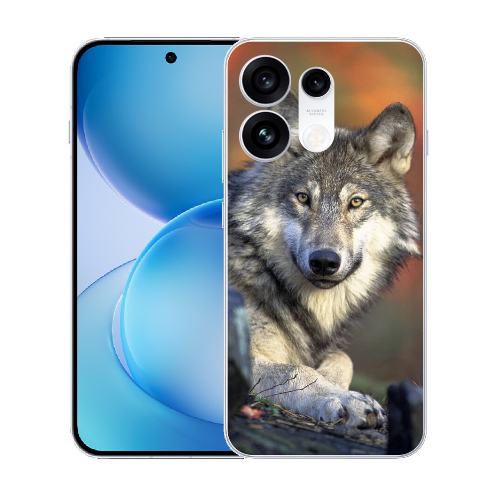 Gélový kryt mmCase na Oppo Reno 16 Pro 5G - vlk