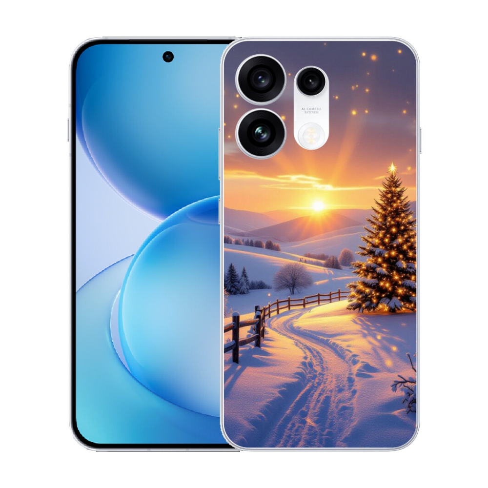 Gélový kryt mmCase na Oppo Reno 16 Pro 5G - zimná krajina