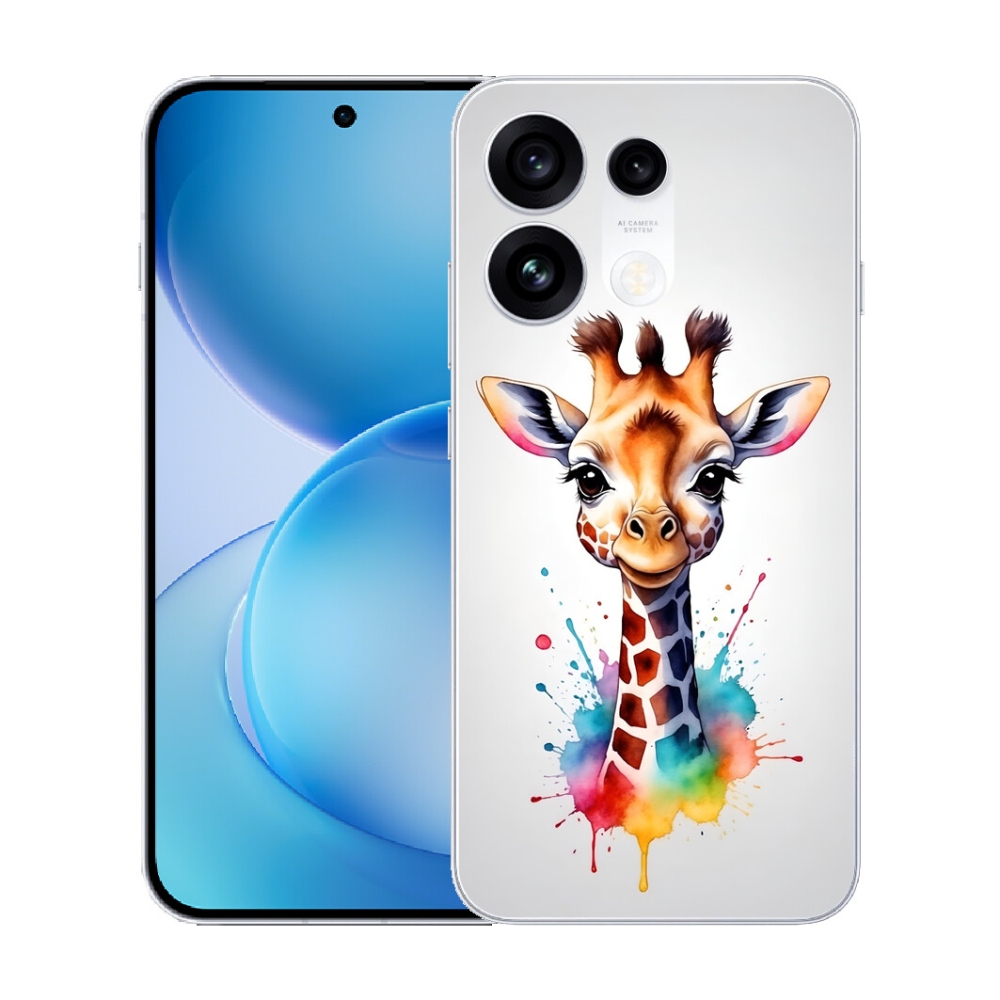Gélový kryt mmCase na Oppo Reno 16 Pro 5G - žirafa 1