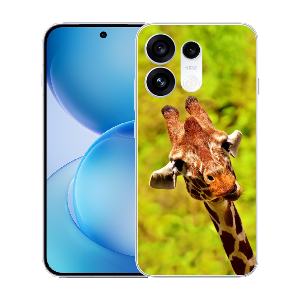 Gélový kryt mmCase na Oppo Reno 16 Pro 5G - žirafa
