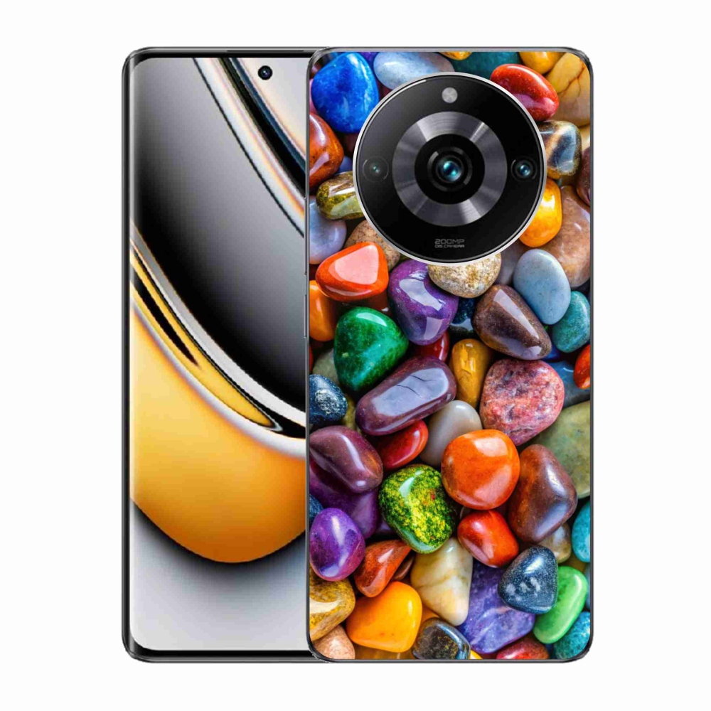 Gélový kryt mmCase na Realme 11 Pro 5G/11 Pro+ 5G - farebné kamienky