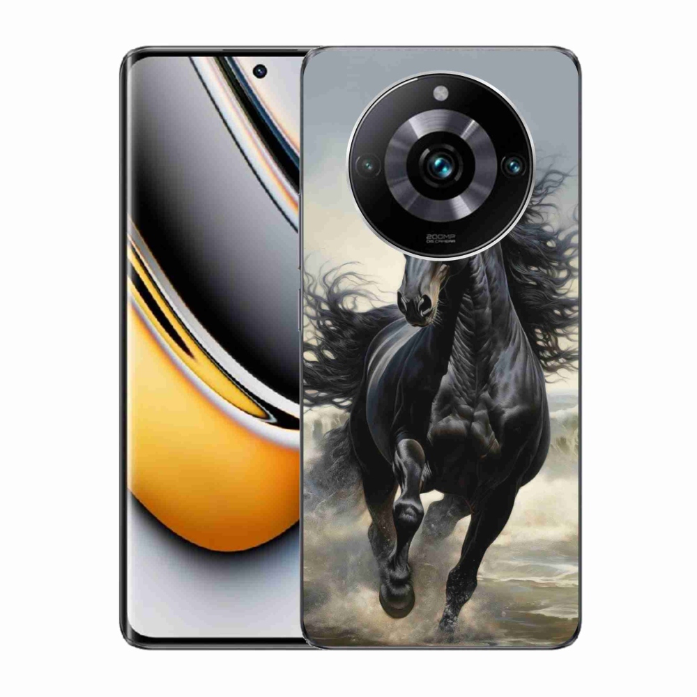 Gélový kryt mmCase na Realme 11 Pro 5G/11 Pro+ 5G - bežiaci čierny kôň