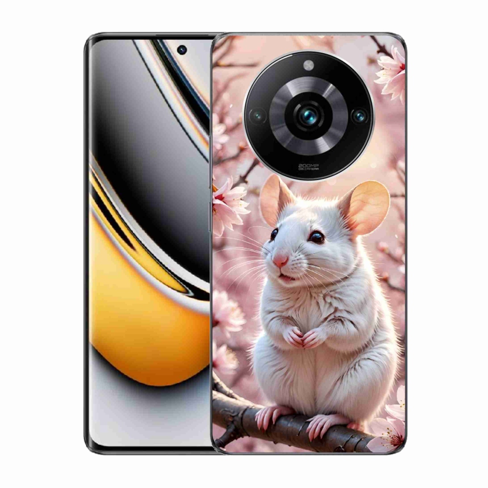 Gélový kryt mmCase na Realme 11 Pro 5G/11 Pro+ 5G - biela myš na vetve
