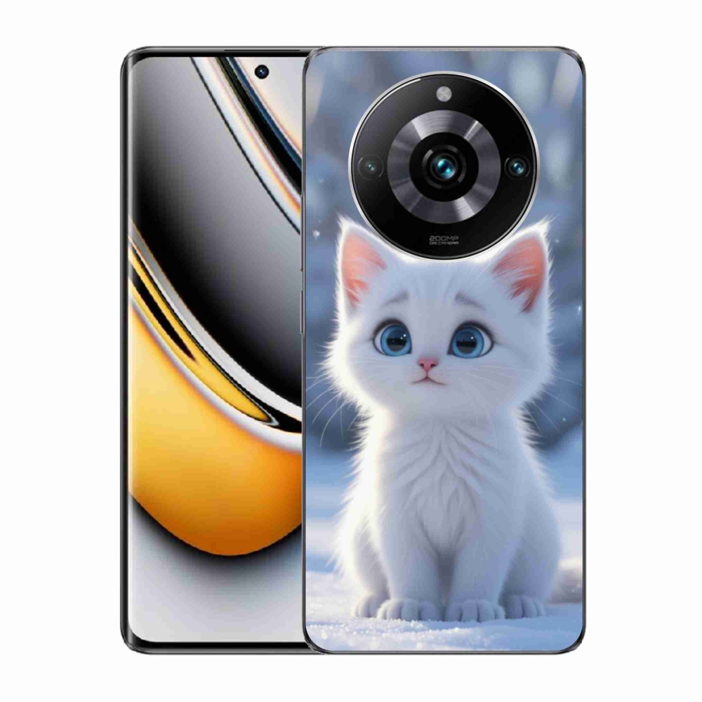 Gélový kryt mmCase na Realme 11 Pro 5G/11 Pro+ 5G - biele mačiatko 3