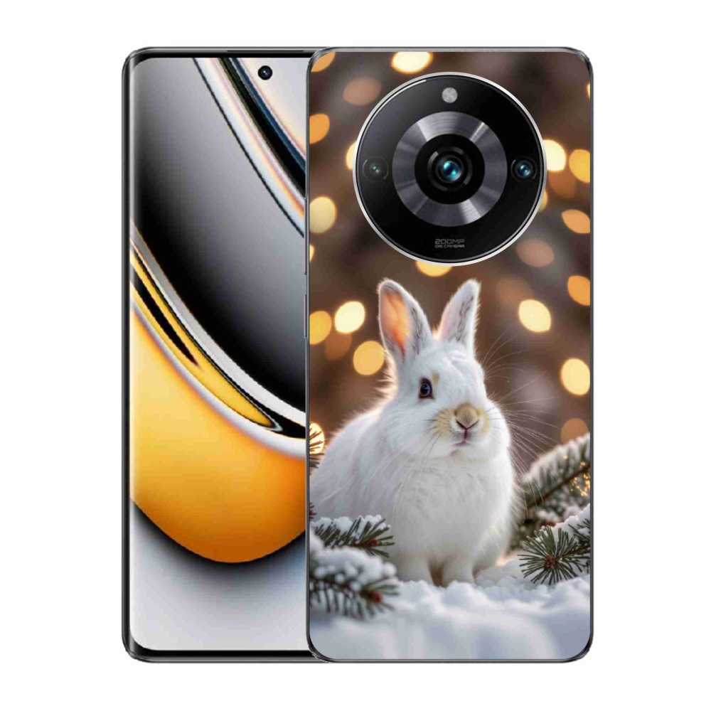 Gélový kryt mmCase na Realme 11 Pro 5G/11 Pro+ 5G - biely zajac