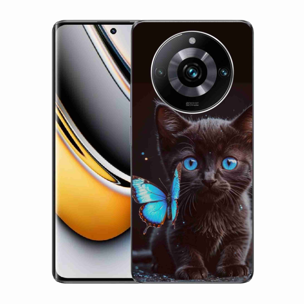 Gélový kryt mmCase na Realme 11 Pro 5G/11 Pro+ 5G - čierne mačiatko 3