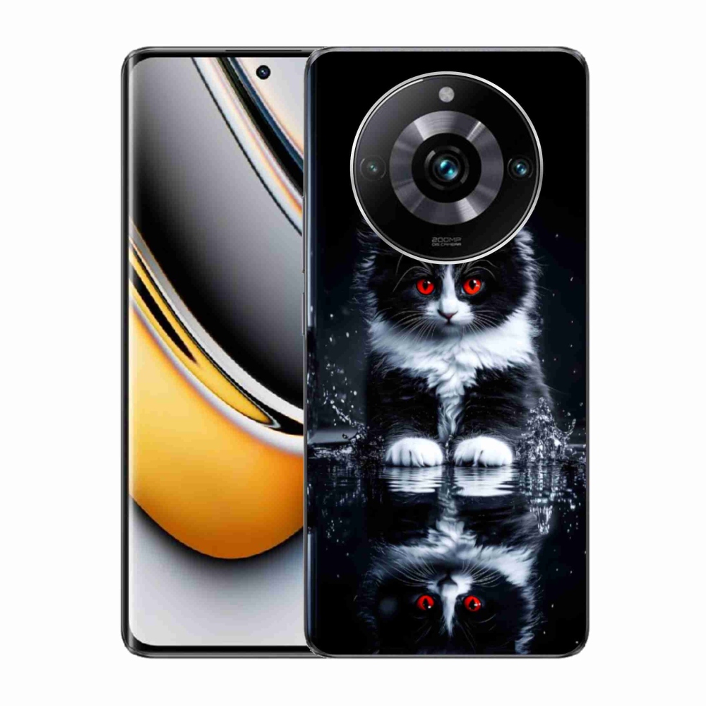 Gélový kryt mmCase na Realme 11 Pro 5G/11 Pro+ 5G - čiernobiele mačiatko