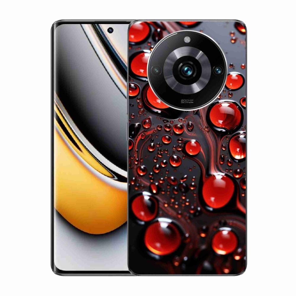 Gélový kryt mmCase na Realme 11 Pro 5G/11 Pro+ 5G - červené kvapky 2