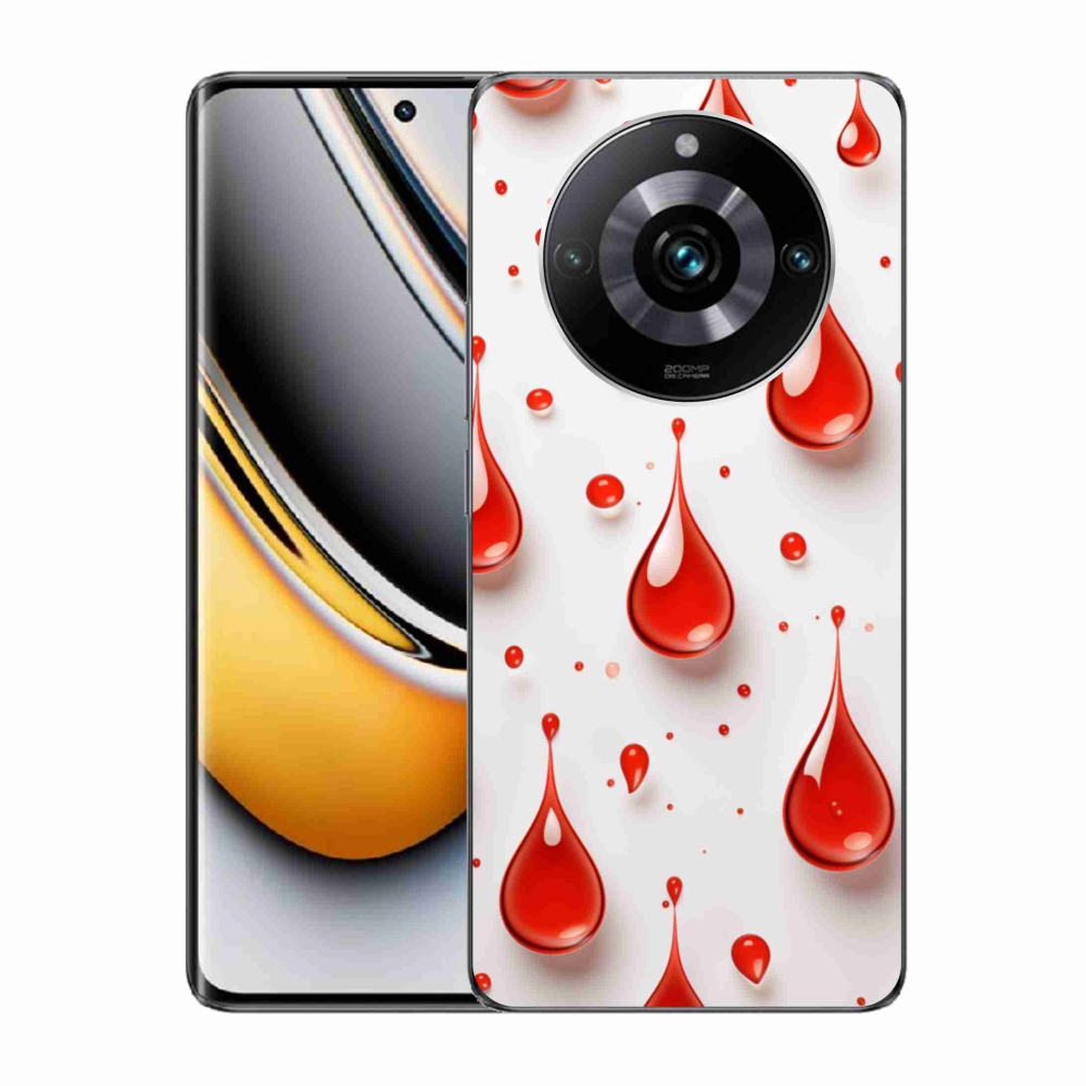 Gélový kryt mmCase na Realme 11 Pro 5G/11 Pro+ 5G - červené kvapky