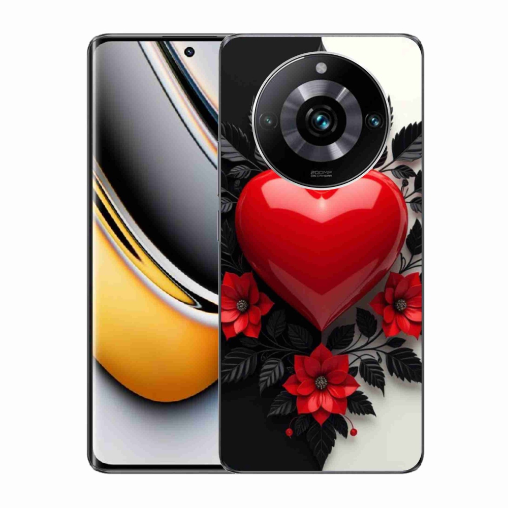 Gélový kryt mmCase na Realme 11 Pro 5G/11 Pro+ 5G - červené srdce
