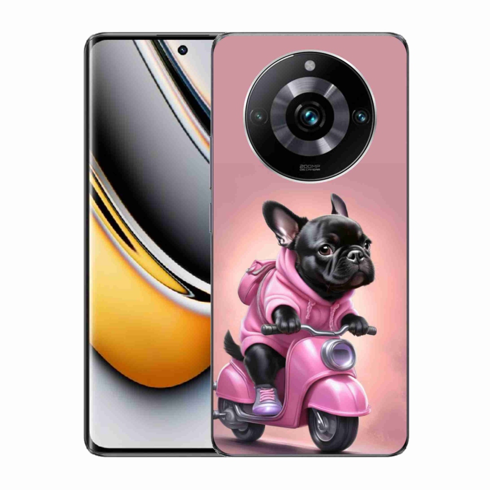 Gélový kryt mmCase na Realme 11 Pro 5G/11 Pro+ 5G - francúzsky buldoček na skútri