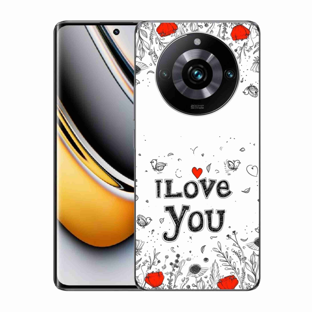 Gélový kryt mmCase na Realme 11 Pro 5G/11 Pro+ 5G - I love you biele pozadie