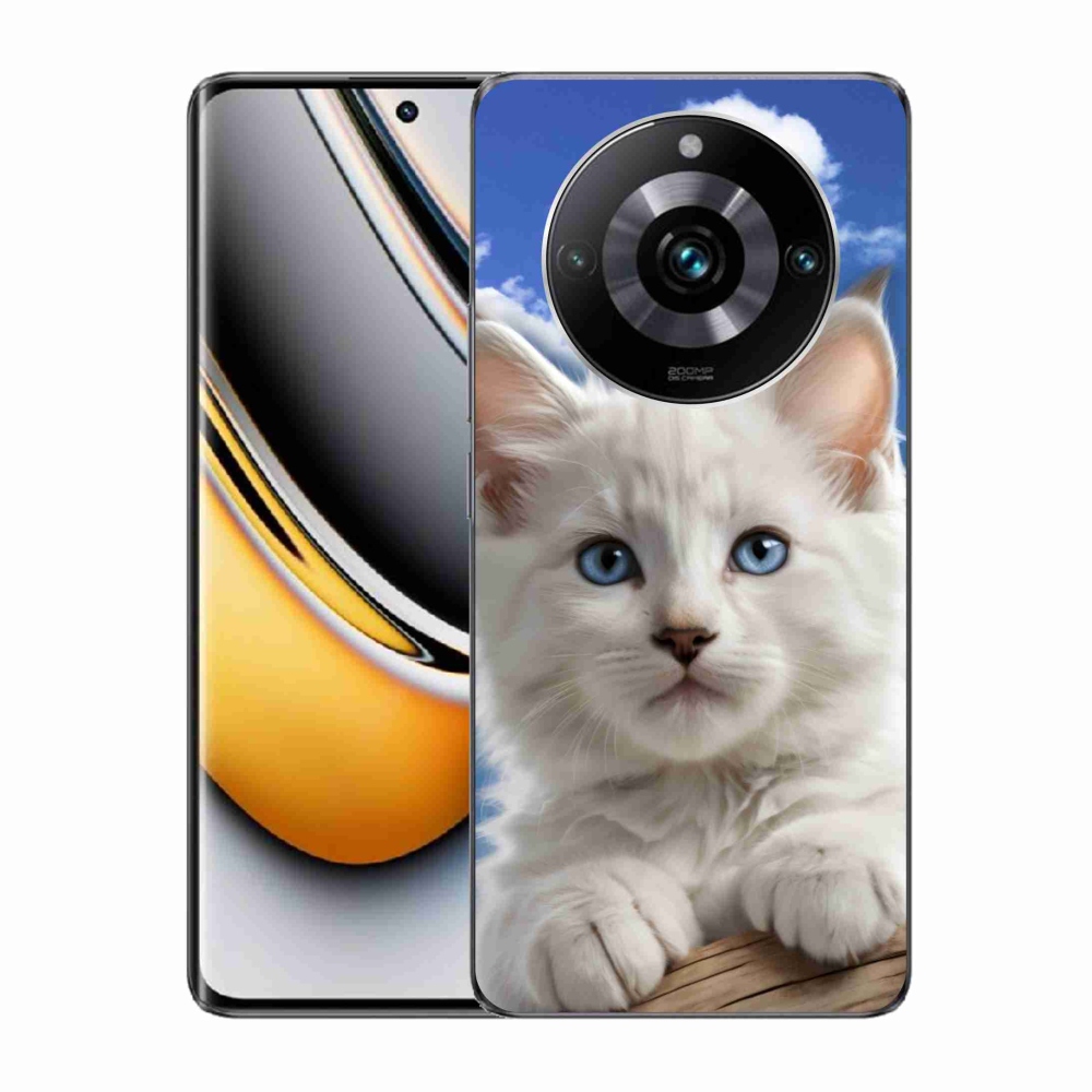 Gélový kryt mmCase na Realme 11 Pro 5G/11 Pro+ 5G - mačiatko a oblaky
