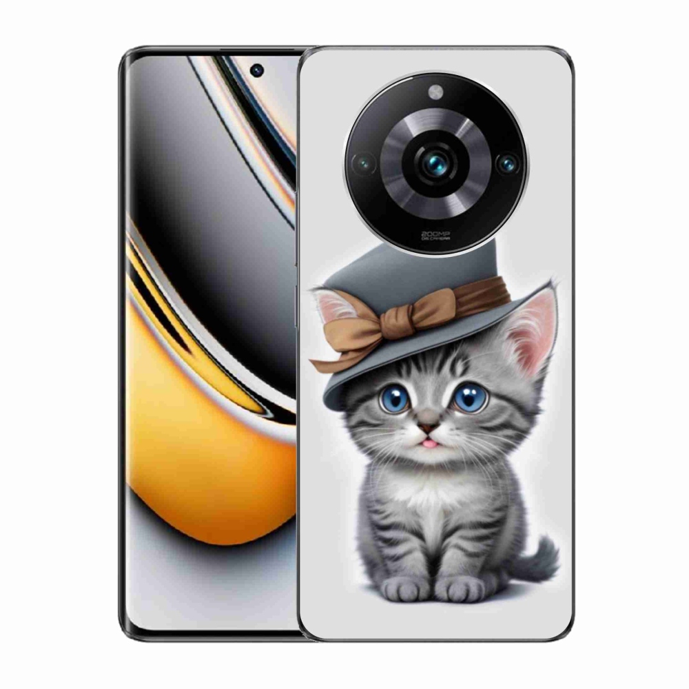 Gélový kryt mmCase na Realme 11 Pro 5G/11 Pro+ 5G - mačiatko s klobúkom