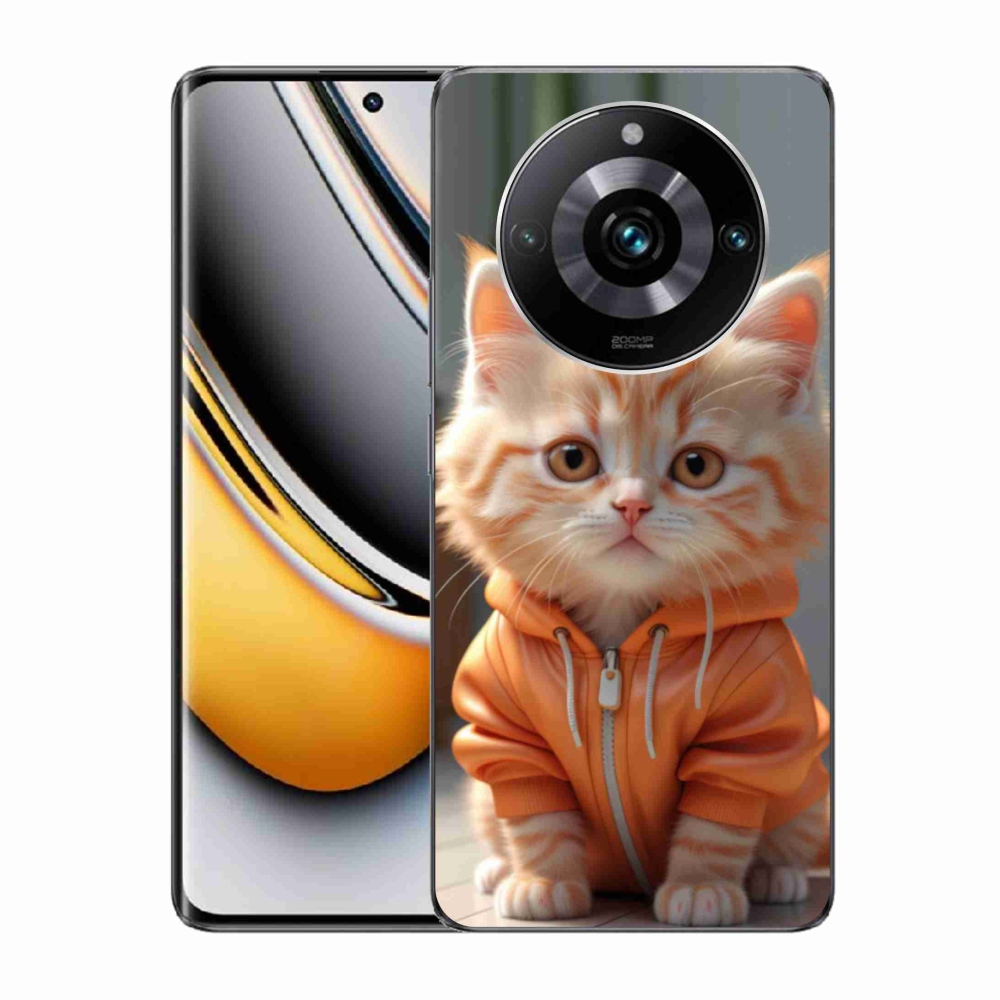 Gélový kryt mmCase na Realme 11 Pro 5G/11 Pro+ 5G - mačiatko v mikine